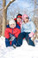Free Mum With The Son And A Daughter In Park. Stock Image - 7913791