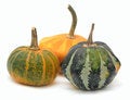 Free Three Fancy Pumpkins Isolated Over White Royalty Free Stock Photo - 7926915