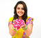 Free Beautiful Woman Offering Rose Petals Stock Images - 7921794