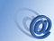 Free At Symbol On A Blue Background Stock Images - 7927464