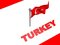 Free Turkey Flag And Map Royalty Free Stock Images - 7950909