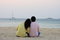 Free Sweet Heart Laying Back In Sunrise Royalty Free Stock Photography - 7953747