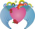 Free Heart With Wings Stock Photos - 7967633