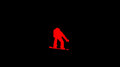 Free Snowboarder Jumping Red On Black Stock Image - 7974561