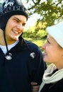 Free Happy Couple Spend Time In Park Stock Photography - 7975632