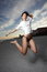 Free Woman Jumping For Joy Stock Photography - 7983302