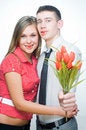 Free Beautiful Fashionable Couple Stock Photography - 7992502