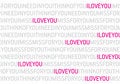 Free Love Font Pattern Royalty Free Stock Photo - 7993065