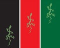 Free Three Lizards With Backgrounds Royalty Free Stock Photography - 7993527