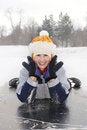Free Girl On Ice Stock Photography - 7995792
