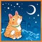 Free Baby Cat In The Night Royalty Free Stock Photo - 7998685