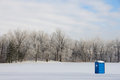 Free Portapotty In Winter Stock Photography - 8002072