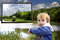 Free Little Girl Show Display On The Sky Stock Photo - 8008430