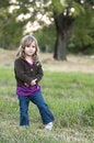 Free Girl In Field Stock Image - 8028361