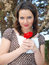 Free Woman With Rose Royalty Free Stock Images - 8020489