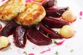 Free Chicken Confit With Pickled Beet Stock Photography - 8034412