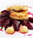 Free Chicken Confit With Pickled Beet Stock Photos - 8034423