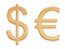 Free Dollar And Euro Royalty Free Stock Images - 8034339