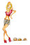 Free Cute Blonde Girl And Men Stock Images - 8048134