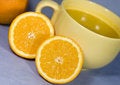 Free Fresh Oranges And Orange Juice Royalty Free Stock Photo - 8052035
