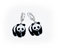 Free Panda Earring Stock Photography - 8058392