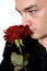 Free Rose Man Portrait Stock Photo - 8062020