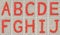 Free Oil Paint Alphabet On The Canvas Royalty Free Stock Image - 8062586