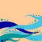 Free Abstract Background With Sea Royalty Free Stock Photography - 8068677