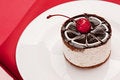 Free Fancy Cake With Cherry Stock Photo - 8086090