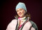 Free Pretty Redhead Woman Wearing Pink Winter Ski Coat Stock Photo - 8102760