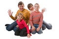 Free Cheerful Family Royalty Free Stock Images - 8112369