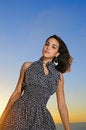 Free Fashion Model At Sunset Stock Images - 8113214