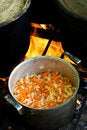 Free Cooking On A Fire Stock Images - 8121124