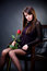 Free Attractive Girl With Rose Stock Photography - 8122912
