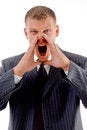 Free Shouting Young Manager Stock Photos - 8131573