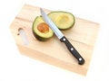 Free Avocado With Pit And Knife Royalty Free Stock Photography - 8131867