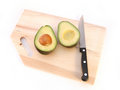 Free Avocado With Pit And Knife Royalty Free Stock Images - 8131869