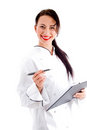 Free Female Chef Writing Down The Menu Stock Photography - 8137982