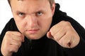 Free Man Prepared For Protection Royalty Free Stock Photos - 8148198