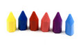Free Six Wax Crayons Royalty Free Stock Image - 8156246
