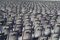Free Many Grey Chairs In Rows Royalty Free Stock Image - 8155576