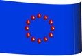 Free Flag Of The European Union With 3D Eggs Stock Photos - 8163813