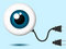 Free Eyeball With Connector Plug Royalty Free Stock Images - 8160879