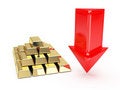 Free Golde Symbol And Down Arrows Royalty Free Stock Photography - 8170627