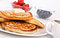 Free Pancakes With Syrup And Berries Royalty Free Stock Image - 8175036