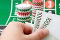 Free Casino Chips Stock Photography - 8180512
