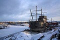 Free Old Boat Junk Yard Stock Photography - 8188902
