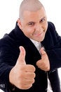 Free Good Looking Mature Accountant With Thumbs Up Stock Photos - 8196483
