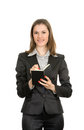 Free Friendly Businesswoman With A Notebook Royalty Free Stock Photos - 8197538