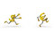 Free Running Dollar And Euro Symbols Stock Photo - 8191950
